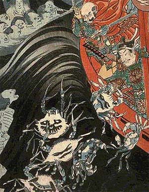 Gli spettri degli Heiki, attaccano Yoshitsune e Benkei